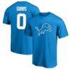 Jahmyr Gibbs Detroit Lions Fashion7 Big & Tall Player Name & Number T-Shirt - Blue - Front View