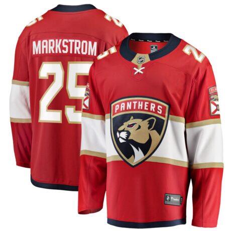 Jacob Markstrom Florida Panthers Fashion7 Home Breakaway Jersey - Red - Front View