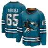 Jacob Trouba San Jose Sharks Fashion7 Home Breakaway Jersey - Teal - Front View