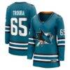 Jacob Trouba San Jose Sharks Fashion7 Women's Home Breakaway Jersey - Teal - Front View