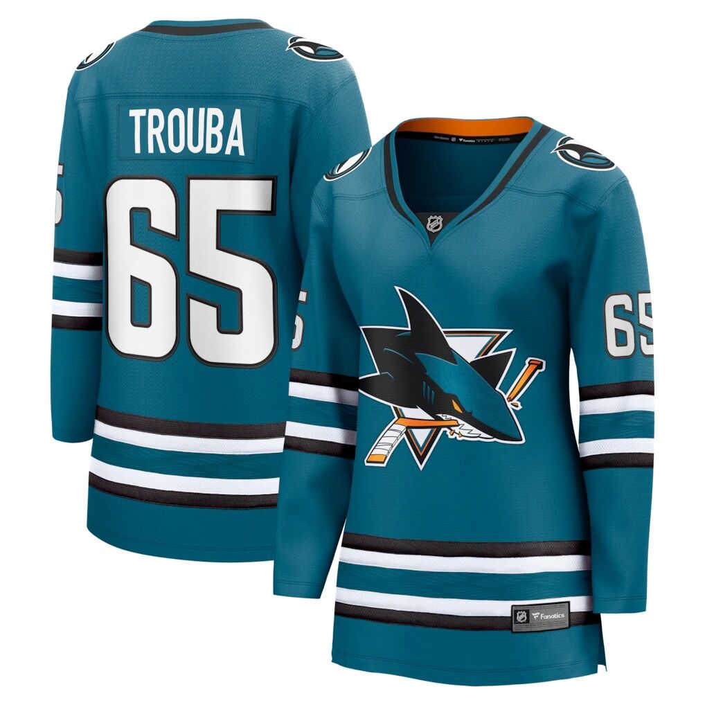 Jacob Trouba San Jose Sharks Fashion7 Women's Home Breakaway Jersey