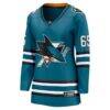 Jacob Trouba San Jose Sharks Fashion7 Women's Home Breakaway Jersey - Teal - Side View