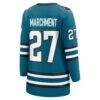 Mason Marchment San Jose Sharks Fashion7 Women's Home Breakaway Jersey - Teal - Detail View