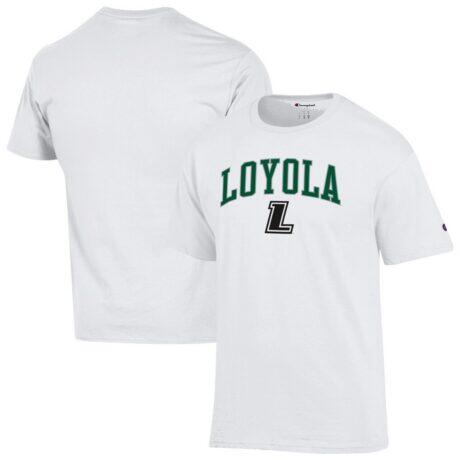 Loyola Greyhounds Champion Campus T-Shirt - White - Front View
