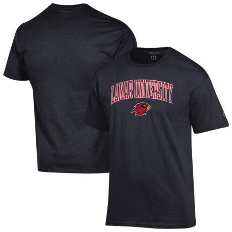 Lamar Cardinals Champion Campus T-Shirt - Black - Front View