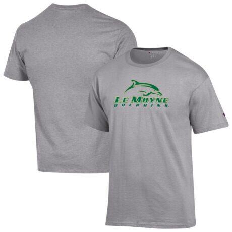 Le Moyne Dolphins Champion Campus T-Shirt - Gray - Front View