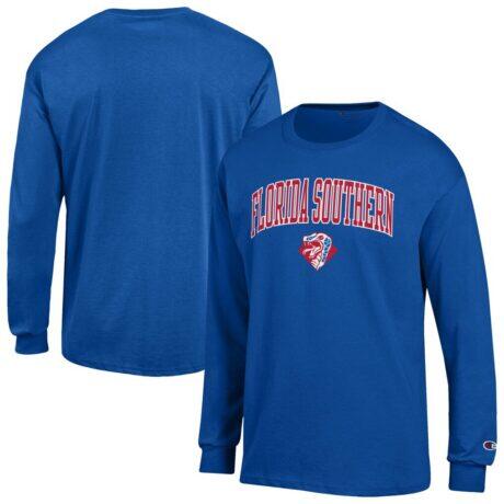 Florida Southern Mocs Champion Campus Long-Sleeve T-Shirt - Royal - Front View