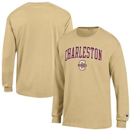 Charleston Cougars Champion Campus Long-Sleeve T-Shirt - Gold - Front View