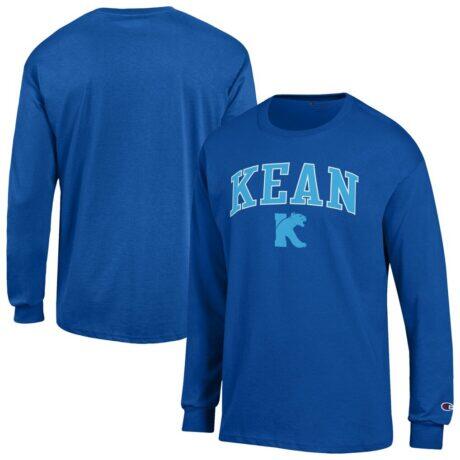 Kean University Cougars Champion Campus Long-Sleeve T-Shirt - Royal - Front View