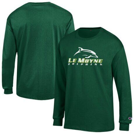 Le Moyne Dolphins Champion Campus Long-Sleeve T-Shirt - Green - Front View