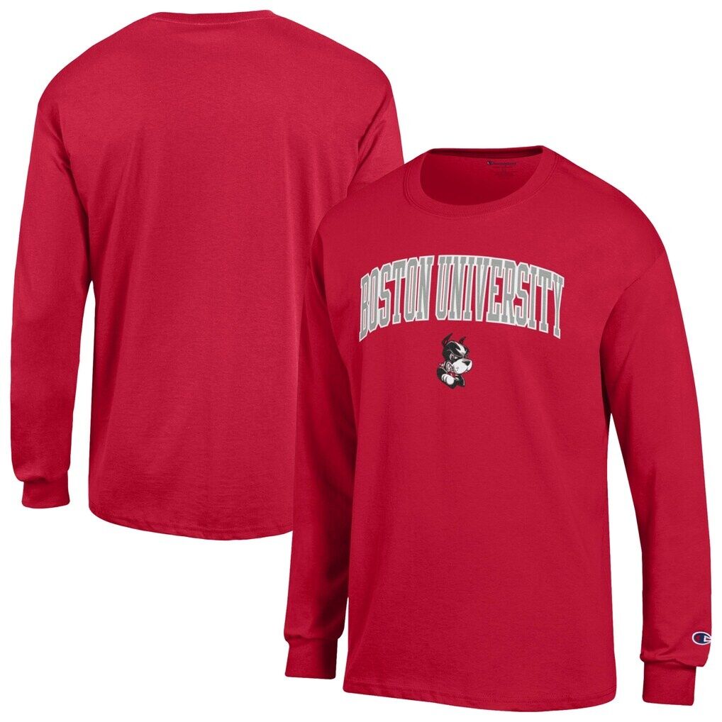 Boston University Champion  Campus Long-Sleeve T-Shirt - Scarlet