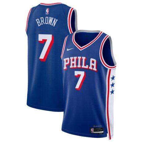 Jaylen Brown Philadelphia 76ers Nike Unisex Swingman Jersey - Icon Edition - - Front View