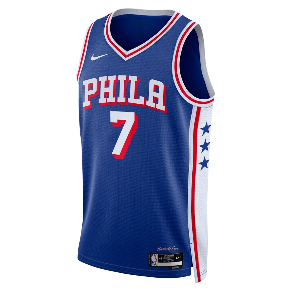 Jaylen Brown Philadelphia 76ers Nike Unisex Swingman Jersey - Icon Edition - Royal