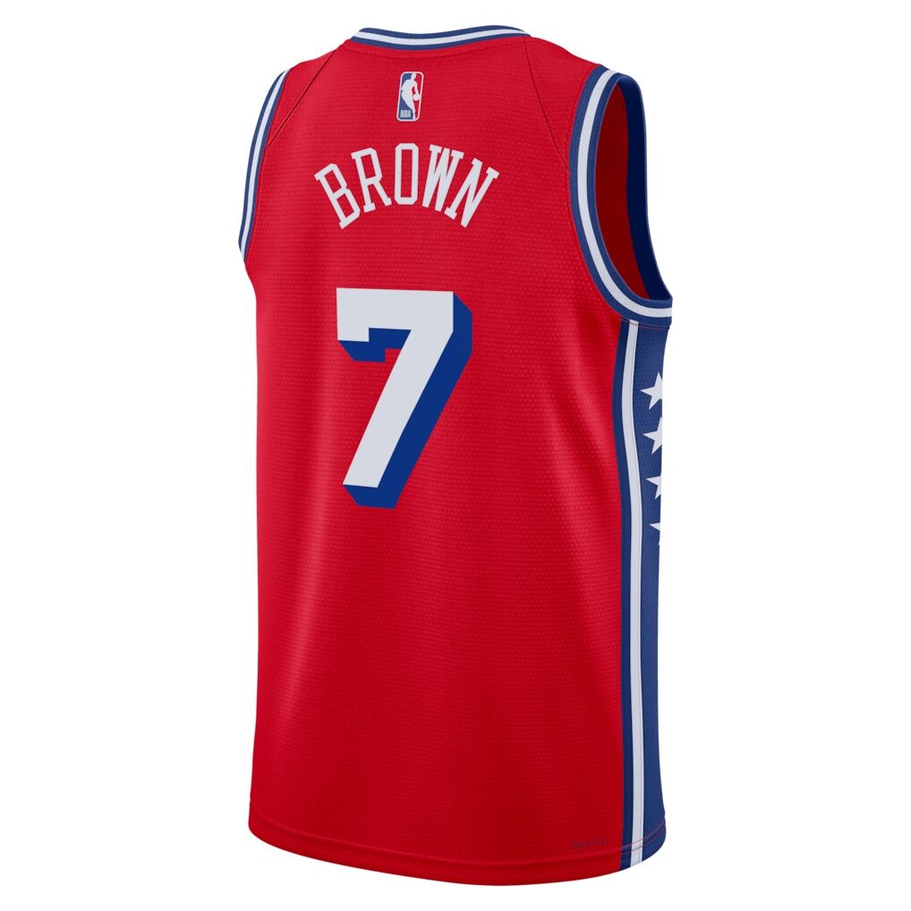 Jaylen Brown Philadelphia 76ers Jordan Brand Unisex Swingman Jersey - Statement Edition