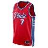 Jaylen Brown Philadelphia 76ers Jordan Brand Unisex Swingman Jersey - Red - Side View