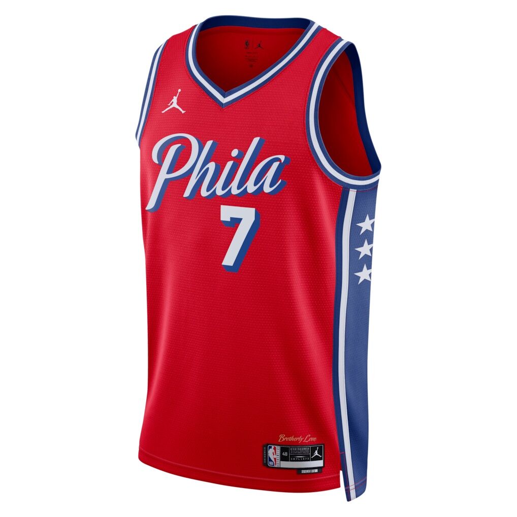 Jaylen Brown Philadelphia 76ers Jordan Brand Unisex Swingman Jersey - Statement Edition