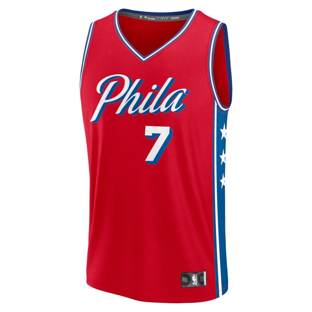 Jaylen Brown Philadelphia 76ers Fashion7 Fast Break Jersey - Statement Edition