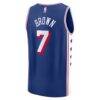 Jaylen Brown Philadelphia 76ers Fashion7 Fast Break Jersey - Icon Edition - Royal - Detail View