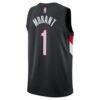 Ja Morant Portland Trail Blazers Nike Unisex Swingman Jersey - Black - Detail View