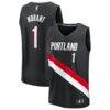 Ja Morant Portland Trail Blazers Fashion7 Fast Break Jersey - Black - Front View
