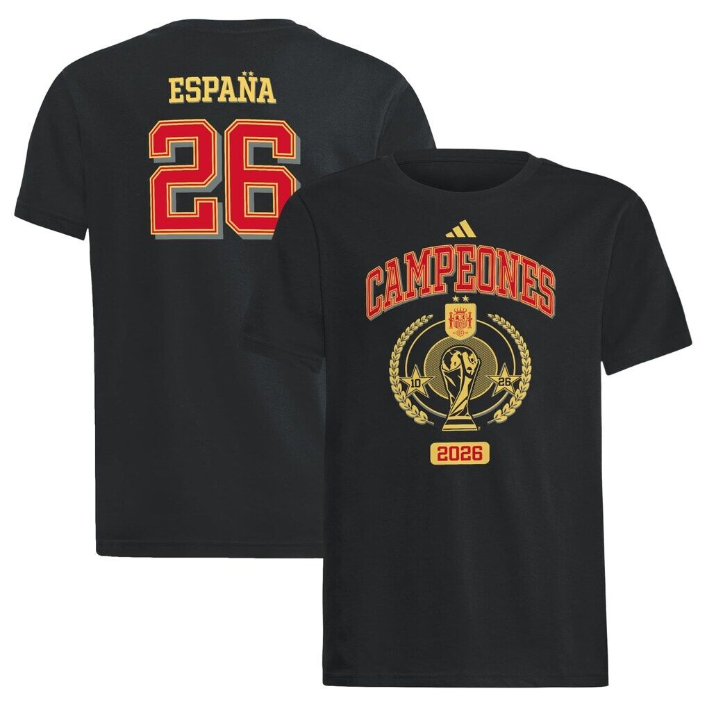 Spain National Team adidas Youth 2026 FIFA World Cup Champions Trophy T-Shirt