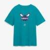 Hannes Steinbach Charlotte Hornets In The Paint Legacy T-Shirt - Teal - Side View