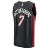 Giannis Antetokounmpo Miami Heat Fashion7 Fast Break Jersey - Black - Detail View