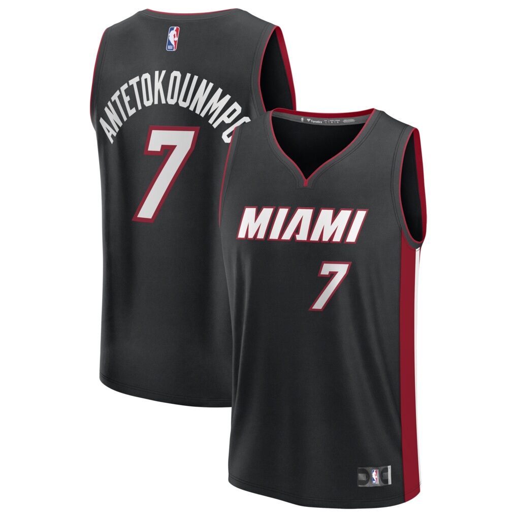 Giannis Antetokounmpo Miami Heat Fashion7 Fast Break Jersey - Icon Edition