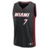 Giannis Antetokounmpo Miami Heat Fashion7 Fast Break Jersey - Black - Side View