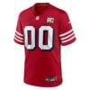 San Francisco 49ers Nike Youth 80th Anniversary Alternate Custom Game Jersey - Red - Side View