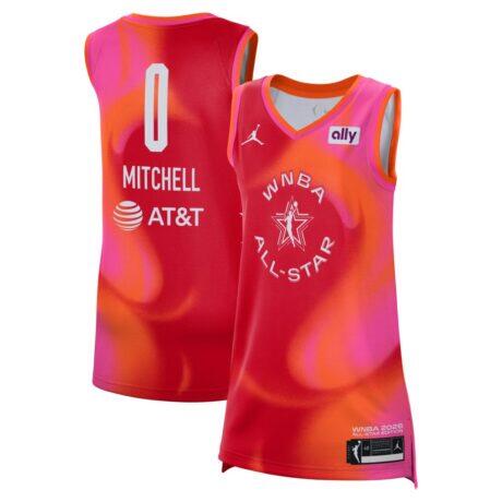 Kelsey Mitchell Jordan Brand Unisex 2026 WNBA All-Star Game Victory Jersey - Red - Front View