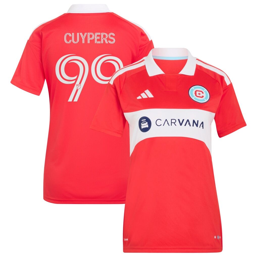 Hugo Cuypers Chicago Fire adidas Women's 2026 Forever Red Replica Jersey