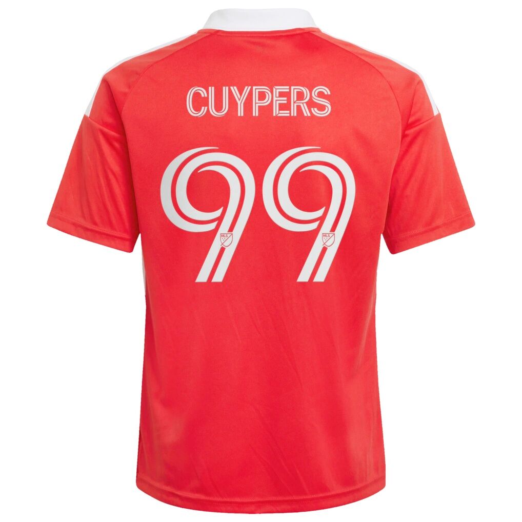 Hugo Cuypers Chicago Fire adidas Youth 2026 Forever Red Replica Jersey