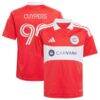Hugo Cuypers Chicago Fire adidas Youth 2026 Forever Red Replica Jersey - Red - Front View