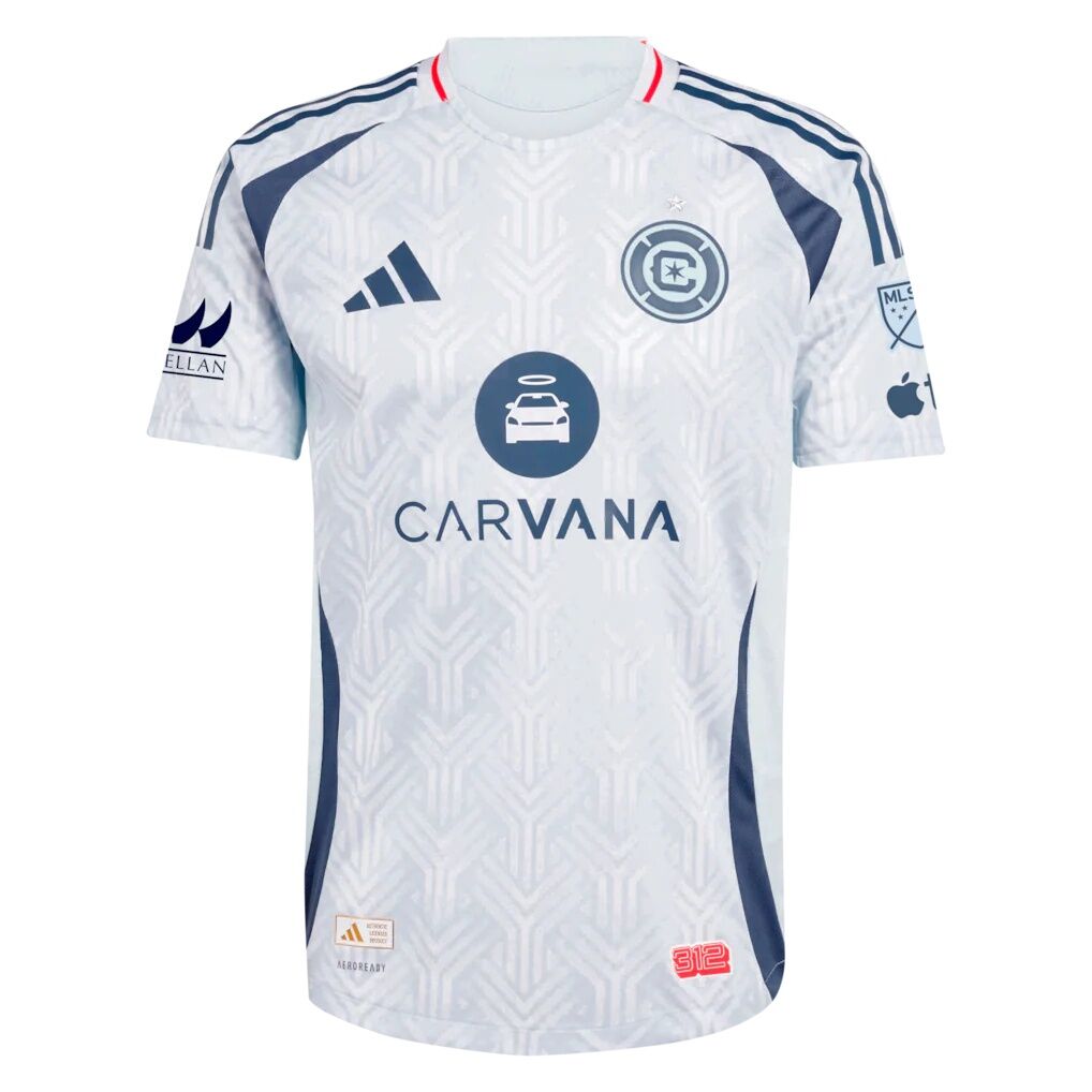 Hugo Cuypers Chicago Fire adidas 2025 The Municipal Kit On-Field Authentic Jersey - Light Blue