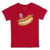 St. Louis Cardinals Tiny Turnip Youth Hot Dog T-Shirt - Red - Front View