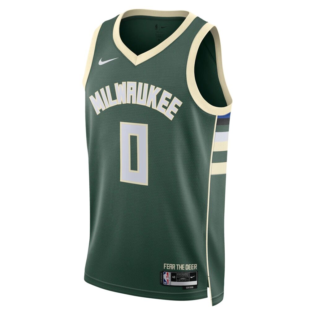 Brayden Burries Milwaukee Bucks Nike Unisex Swingman Jersey - Icon Edition - Hunter Green