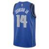 Morez Johnson Jr. Dallas Mavericks Nike Unisex Swingman Jersey - Blue - Detail View