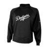 Los Angeles Dodgers Columbia Women's Par Performance Mock Neck Sweatshirt - Black - Front View