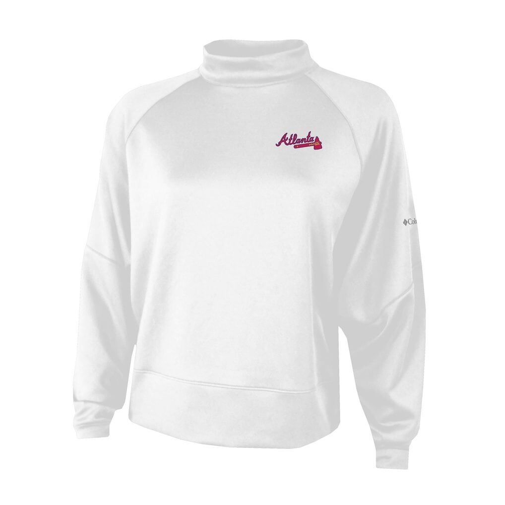 Atlanta Braves Columbia Women's  Par Performance Mock Neck Sweatshirt