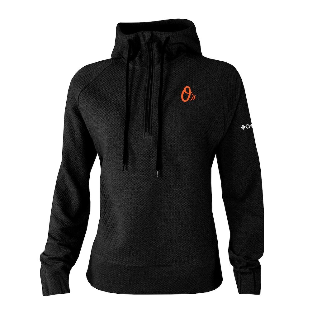 Baltimore Orioles Columbia Women's  Swingcraft Tri-Blend Half-Zip Hoodie