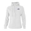 New York Mets Columbia Women's Swingcraft Tri-Blend Half-Zip Hoodie - White - Front View