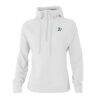 Athletics Columbia Women's Swingcraft Tri-Blend Half-Zip Hoodie - White - Front View