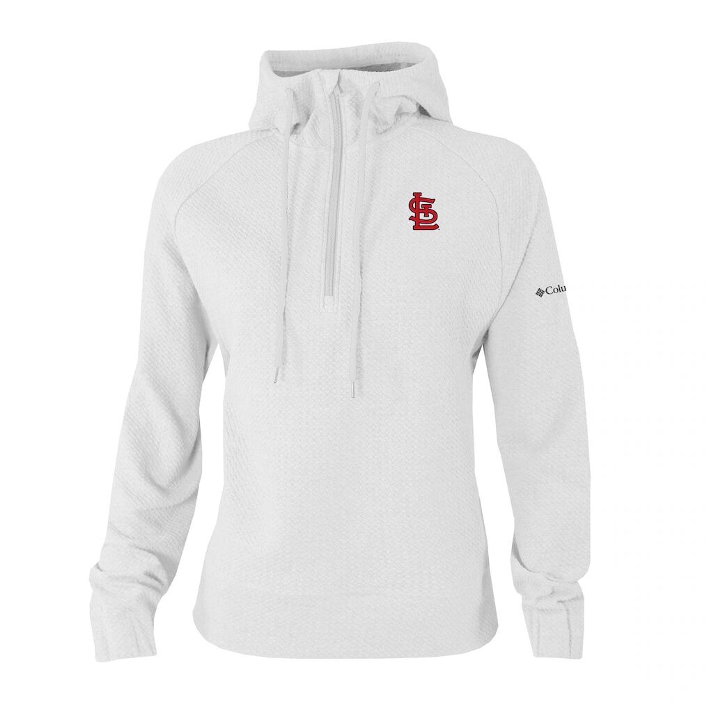 St. Louis Cardinals Columbia Women's  Swingcraft Tri-Blend Half-Zip Hoodie