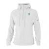 Seattle Mariners Columbia Women's Swingcraft Tri-Blend Half-Zip Hoodie - White - Front View