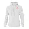 Cleveland Guardians Columbia Women's Swingcraft Tri-Blend Half-Zip Hoodie - White - Front View