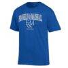 Franklin & Marshall Diplomats Champion Unisex Mom Logo T-Shirt - Blue - Side View