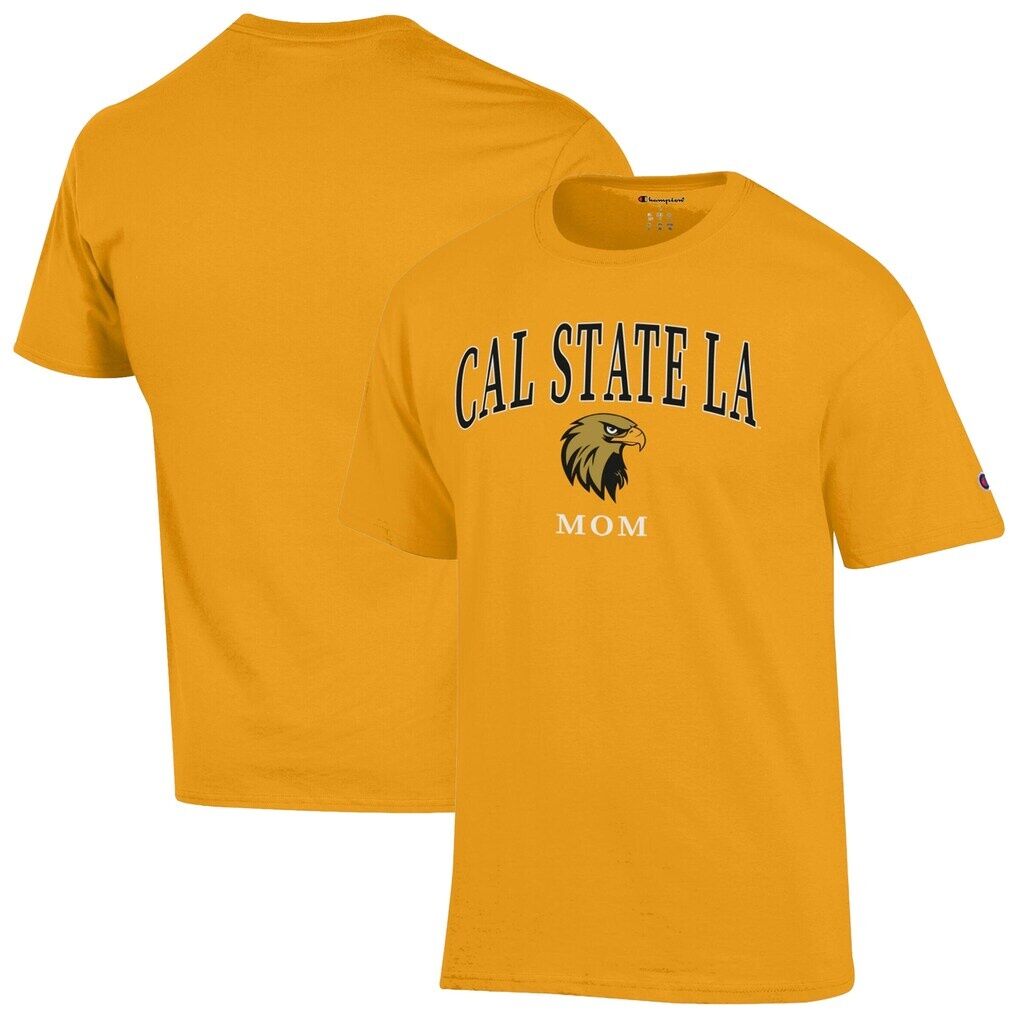 Cal State L.A. Golden Eagles Champion Unisex  Mom Logo T-Shirt
