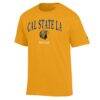 Cal State L.A. Golden Eagles Champion Unisex Mom Logo T-Shirt - Gold - Side View