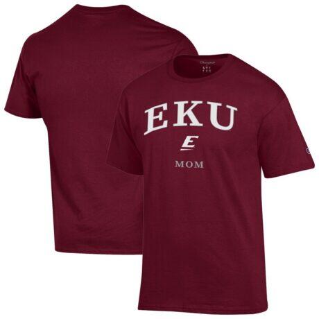 Eastern Kentucky Colonels Champion Unisex Mom Logo T-Shirt - Maroon - Front View